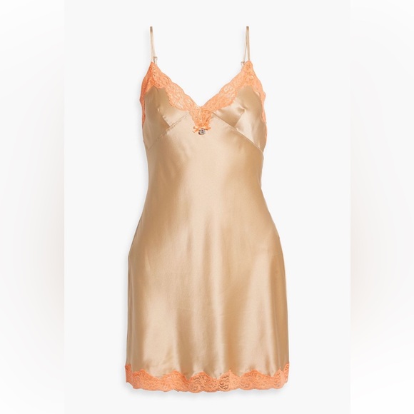 NEW Alexander Wang 100% Silk Lace Trimmed Mini Dress - Picture 7 of 14